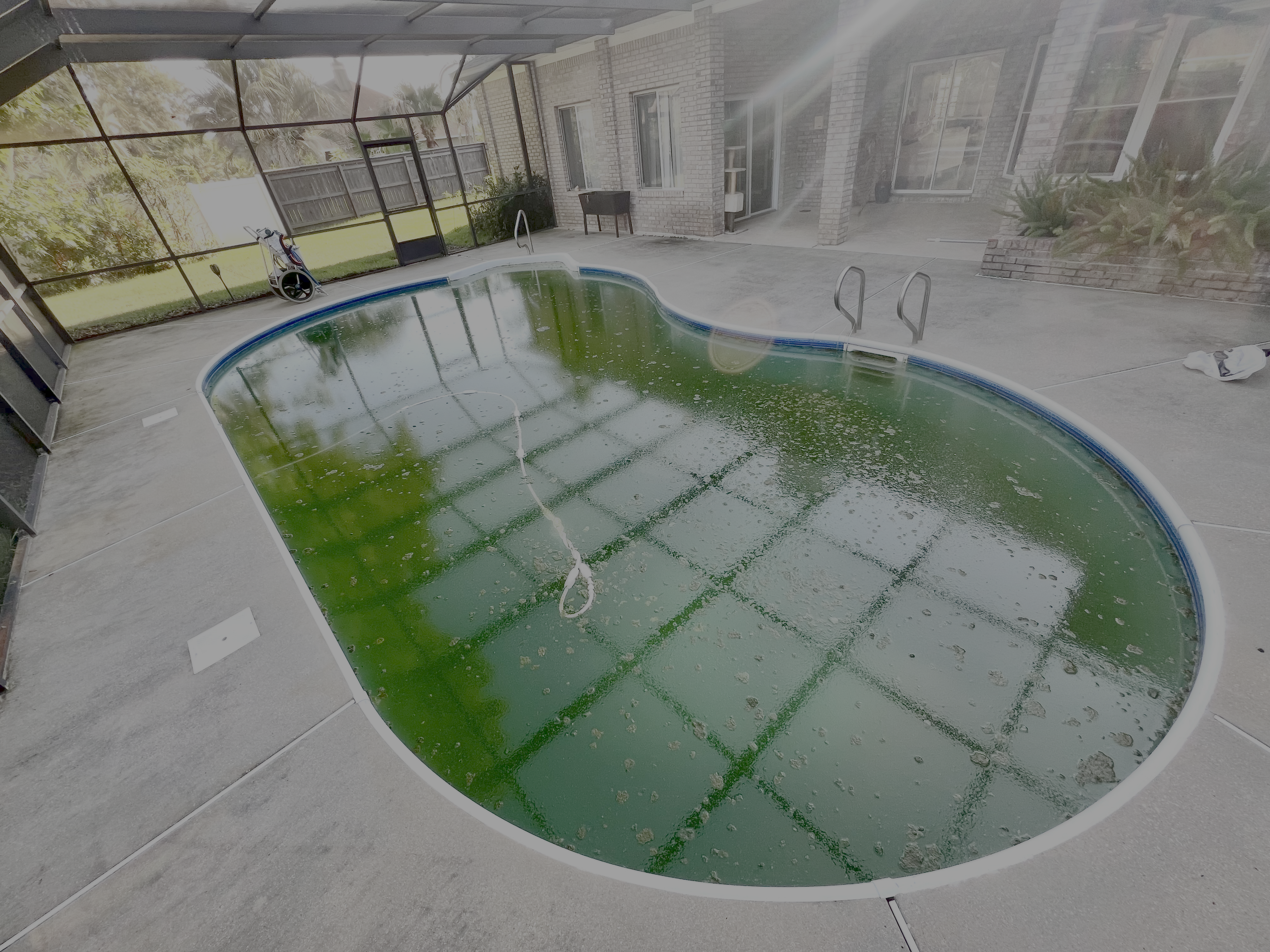 Before: green pool